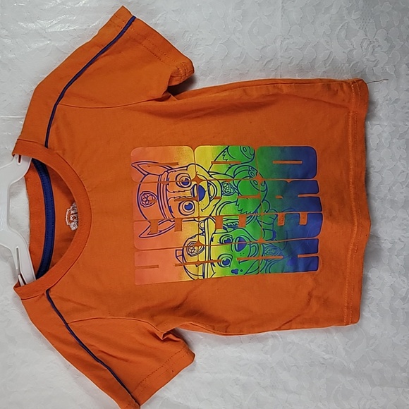 Nickelodeon Paw Patrol Graphic T-Shirt Size 2T Orange /Blue - Picture 1 of 7